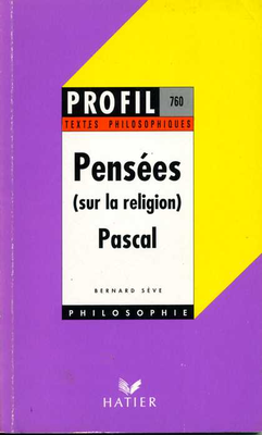 Couverture de Pascal - Pensées sur la religion (profil d'une oeuvre)